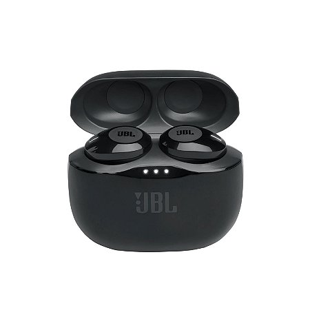 Fone de Ouvido sem Fio Intra-Auricular Pure Bass Bluetooth Preto - Tune 120TWS - JBL
