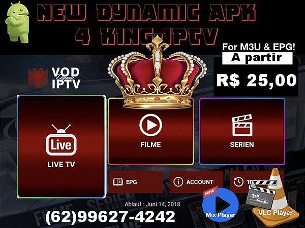 Promoção Assinatura Mensal  King Flix IPTV 3000 Filmes e Series Canais tv fechada