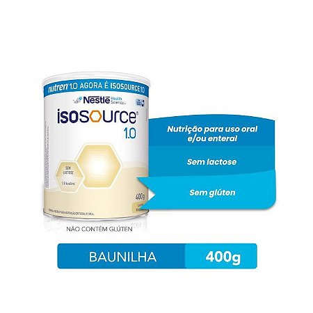 Isosource 1.0 Pó Baunilha 400g - Nestlé