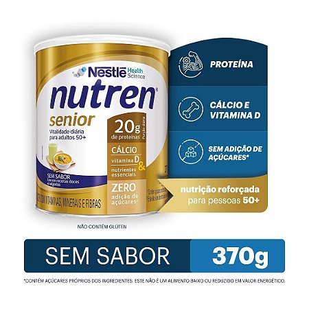 Nutren Senior Pó Sem Sabor 370g - Nestlé