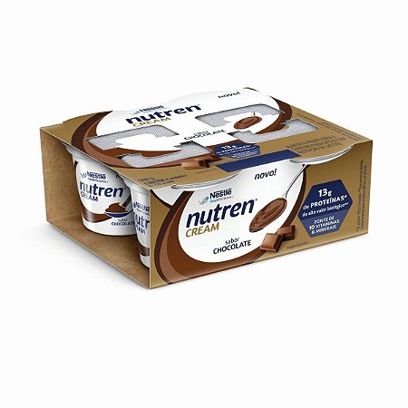 Nutren Cream Sabor Chocolate - Pack com 4 Unidades de 125g