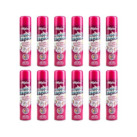 Aerosol Limpeza Rápida Higisol 400ml (Caixa com 12 unidades)