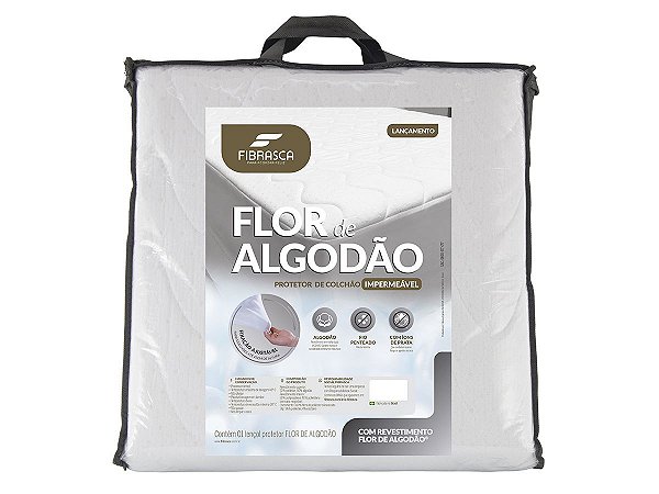 Protetor de Colchão Flor de Algodão Impermeavel 160X200 Queen Fibrasca