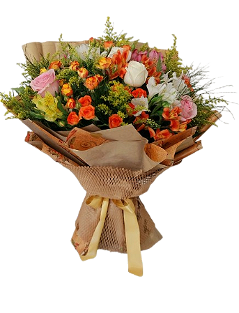 Buquê de Rosas Coloridas