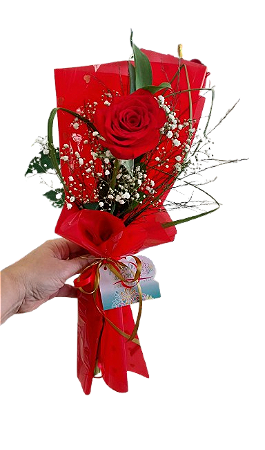 Buquezinho com 1 rosa