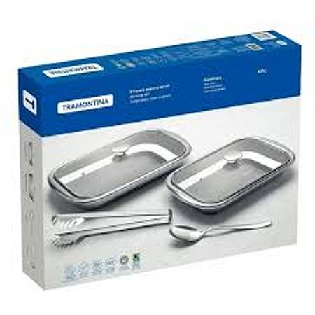 JOGO ACO INOX P/ASSAR E SERVIR 4PCS 6431050