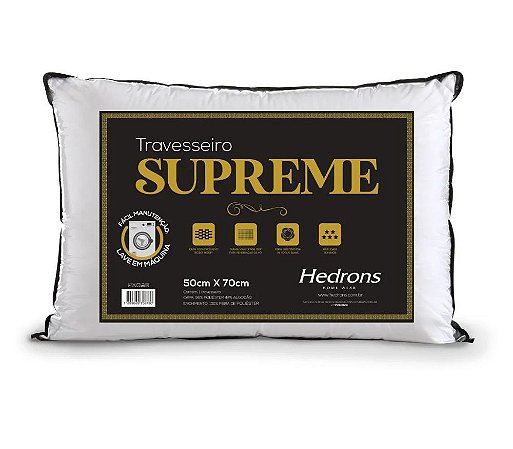 TRAVESSEIRO SUPREME - 50cm x 70cm/BCO