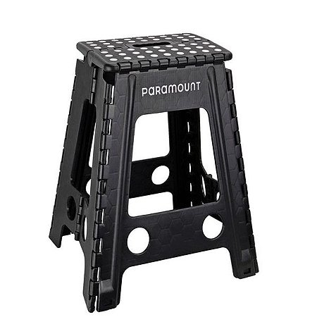 BANQUETA DOBRAVEL ANTIDERRAPANTE PRETA 45CM 2137