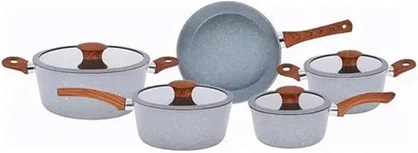 CONJUNTO VERONA 5 PANELAS  INDUÇÃO REVESTIMENTO CERAMICO