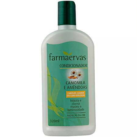 FARMAERVAS CONDICIONADOR CAMOMILA E AMÊNDOAS CABELOS CLAROS 320ML