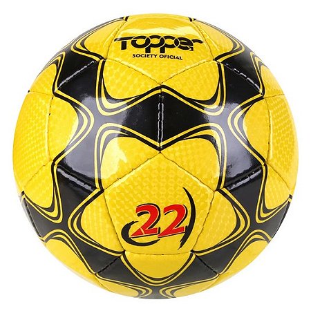 Bola de Futebol Society Topper 22 Amarela