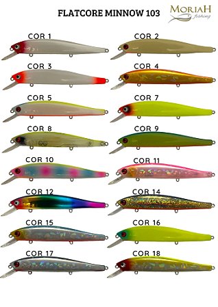 Isca Moriah Flatcore Minnow 103SP - 10,3cm 13gr
