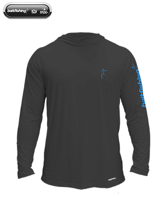 Camiseta Icy Baitfishing Hoodie Minimal Grafite e Azul