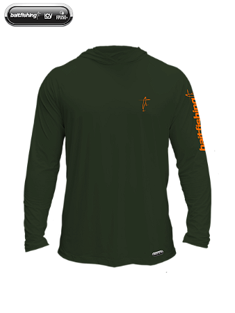 Camiseta Icy Baitfishing Hoodie Minimal Musgo e Caqui