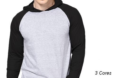 blusa preta masculina com capuz