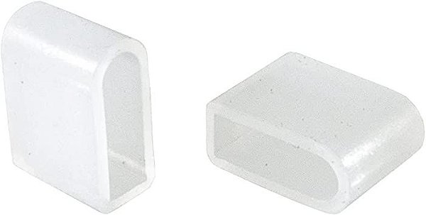 kit 2 Capa de acabamento LED Neon Flex 12v 6mmx12mm