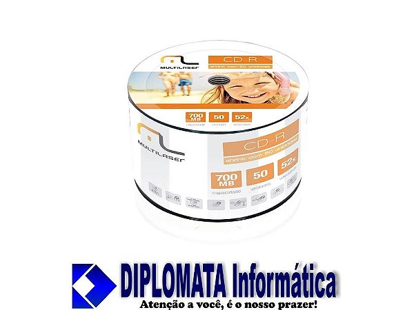 BULK DE CD-R 100 UNID - DIPLOMATA Informática