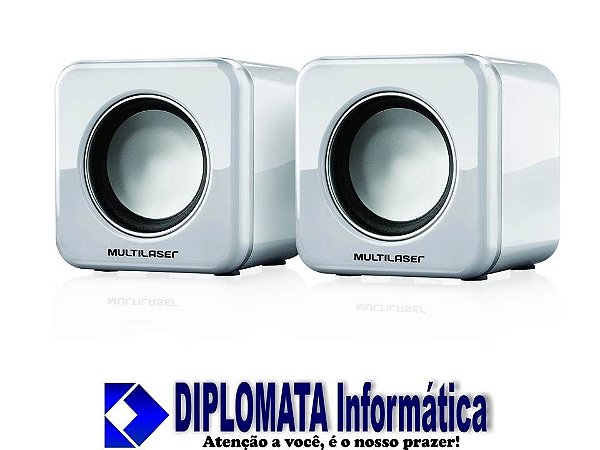 CAIXA DE SOM 2,0 4W RMS MINI ICE USB - DIPLOMATA Informática