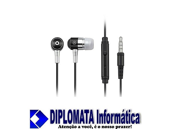 FONE DE OUVIDO TALKPHONE PRETO P2 - DIPLOMATA Informática