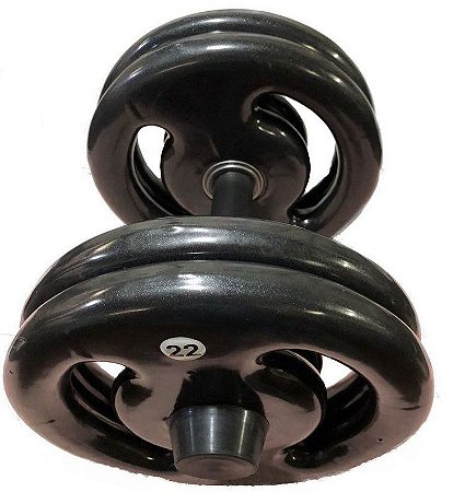 Kit Dumbbell Emborrachado - Par do 12 ao 20