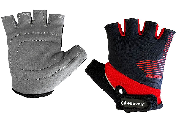 LUVA INFANTIL ABERTA PRETO/VERMELHO P