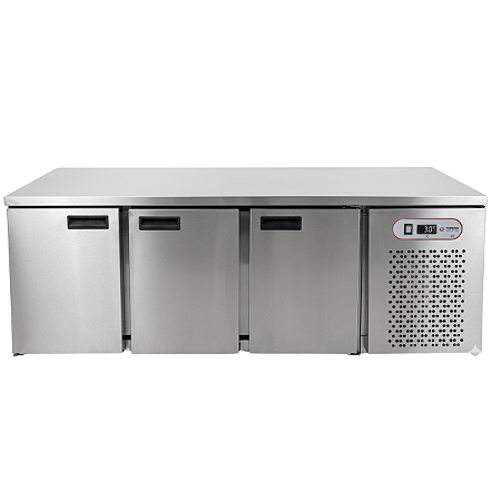 Refrigerador horizontal 3 portas tampo liso