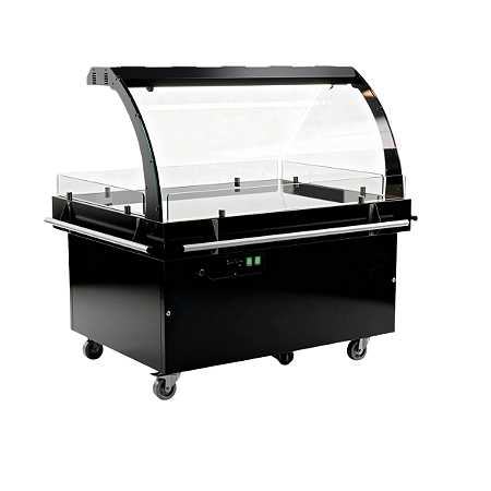 BALCAO EXP. SELF QUENTE C/ TAMPO DE VIDRO