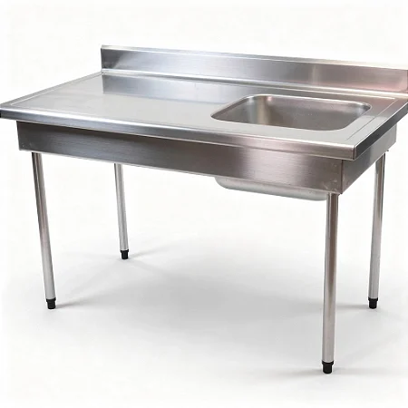 Mesa com Cuba – Mesa de Inox