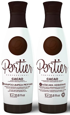 Escova Progressiva Portier Cacao - Kit 2x1