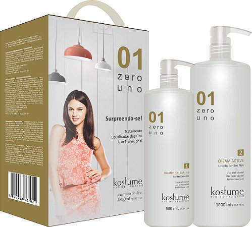 Escova Progressiva Sem Forrmol Kostume Zero Uno Creme Ative 1500ml