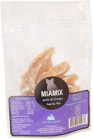 Snack de Peito de Frango Miamix 30g - Cannix