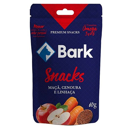 Bifinhos de Frutas - Maçã, Cenoura e Linhaça 60g - Bark