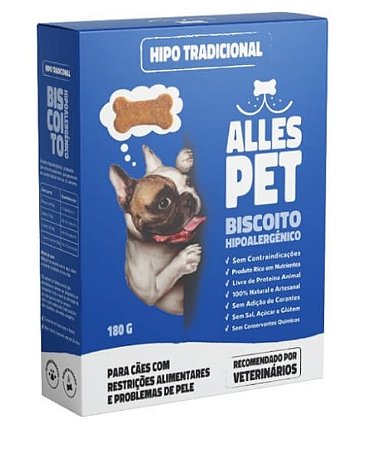 Biscoito Hipoalergênico Tradicional 180g - Allespet