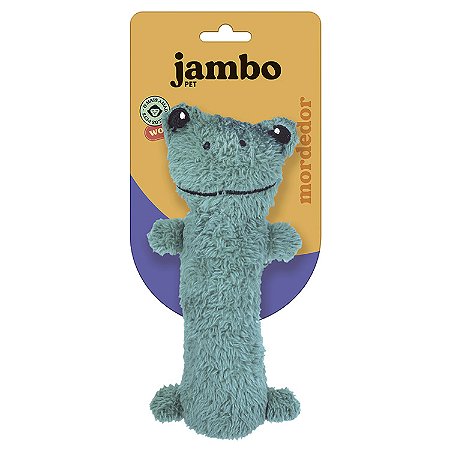 Brinquedo Mordedor Barriguinha Plush Sapo para Cães - Jambo Pet