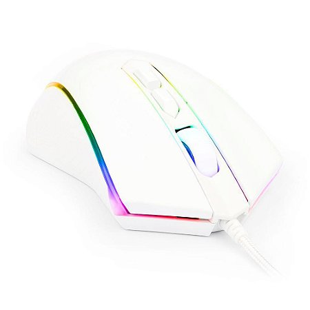 Mouse Gamer Redragon M710W-Rgb, 10.000 Dpi, Memeanlion Chroma, Branco