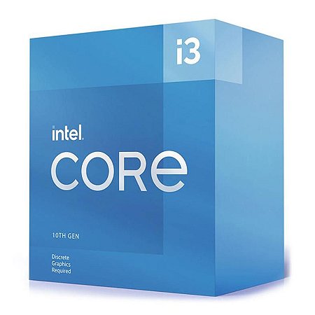 Processador 1200 Intel 10ª Geração Core I3-10105, Cache 6Mb, 3.70 Ghz, Max Turbo 4.40 Ghz, Bx8070110105