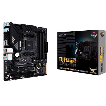 Placa Mãe Am4 Asus B550M-Plus Tuf Gaming, Ddr4 128Gb, M2/Nvme, Amd, Displayport, Hdmi