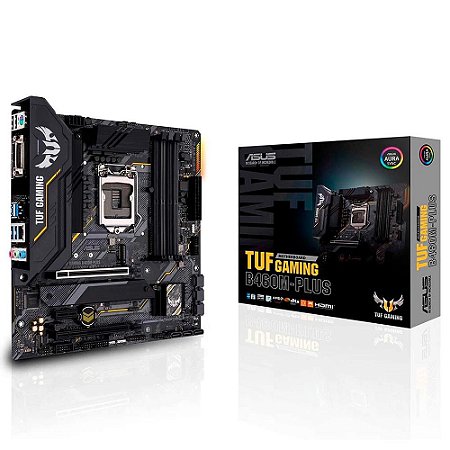 Placa Mãe 1200 10ª Geração Asus Tuf Gaming B460M-Plus, Ddr4 128Gb, M2/Nvme, Displayport, Hdmi, Dvi