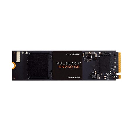 Ssd Nvme 500 Gb Western Digital Sn750 Se Black, Lê: 3.600 Mb/S, Grava: 2.000 Mb/S, M2, Wds500G1B0E