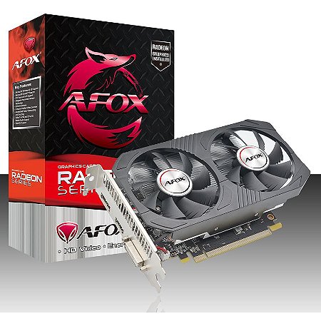 Placa De Vídeo Amd Radeon Ddr5 4Gb/128 Bits Rx550 Afox, Afrx550-4096D5H5-V2