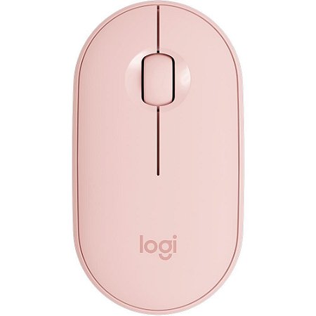 Mouse Sem Fio Logitech Pebble M350, Bluetooth, Rosa, 910-005769