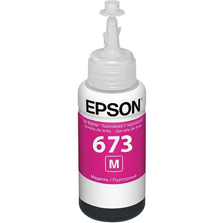 Refil de Tinta Epson Original T673320 Magenta 70ml - L800 L805 L L810 L850 L1800