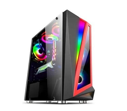 Pc Gamer Intel I5-10400F, Gigabyte H410, Ssd 256Gb Winmemory, Mem 8Gb Ntc, Bluecase Bg040, Fonte 650 Gamemax, Gtx1660