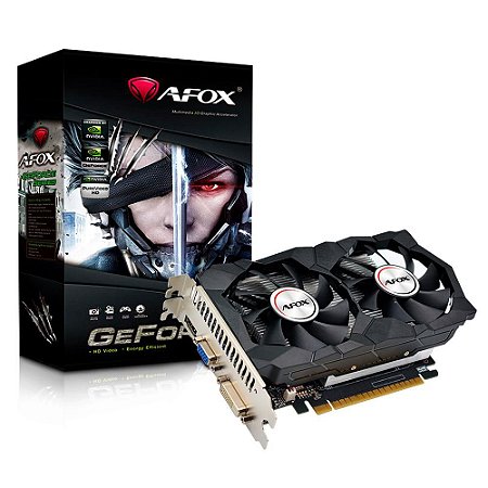 Placa De Vídeo Geforce Ddr5 4Gb/128 Bits Afox Gt740, Af740-4096D5H2-V2