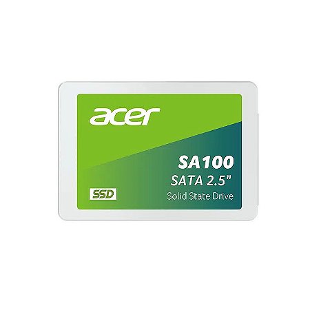 Ssd Sata3 480 Gb Acer Sa100-480Gb, Lê: 560 Mb/S, Grava: 500 Mb/S, 2.5", 6.7 Mm