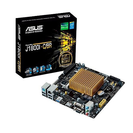 Placa Mãe Integrada Asus J1800I-C/Br, Intel Dual Core J1800, Ddr3 16Gb, Hdmi, Vga, Mini-Itx