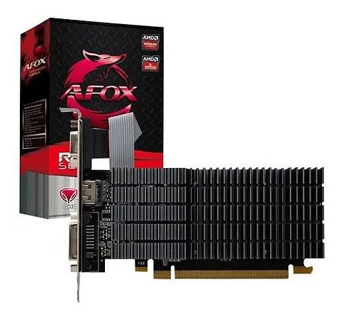 Placa De Vídeo Amd Radeon Ddr3 2Gb/064 Bits Afox R5 230, Afr5230-2048D3L9-V2