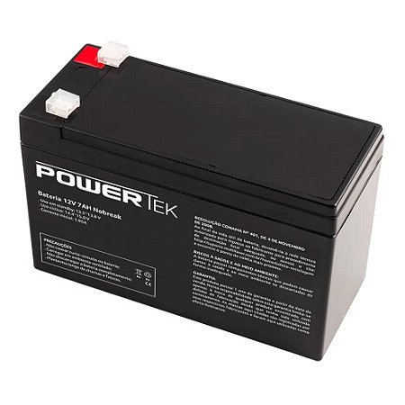 Bateria Selada Chumbo Powertek Nobreak, Eno13, 12V x 7Ah