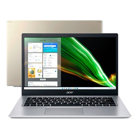 Notebook I3 1115G4 8Gb Ssd 256Gb Acer, A514-54-397J, Safari Gold, 14", Full Hd, Win11 Home