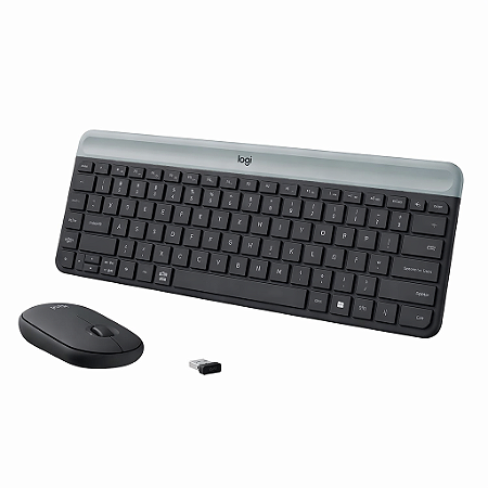 Kit Teclado E Mouse Sem Fio Logitech Mk470, Preto/Cinza, Layout Us, 920-009268